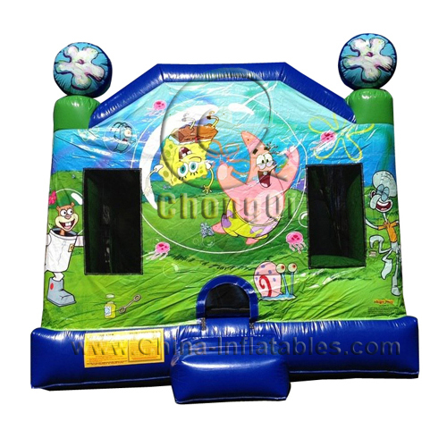 inflatable SpongeBob bouncy castle
